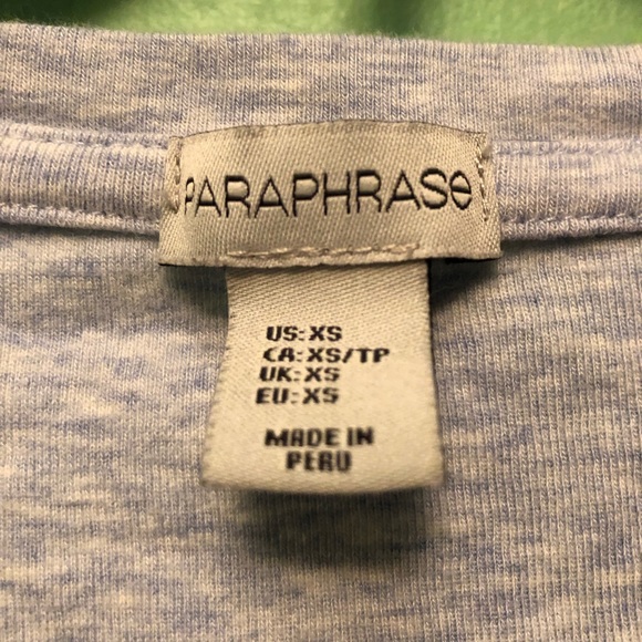 Paraphrase light blue tee - Picture 2 of 5